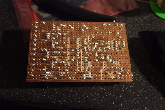 Soldered underside